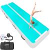 VOFiTNY All Purpose Double faced Gymnastics Air Mat 13x3.3x4 Sturdy Tumble Track for Home/Gym Cyan/HotPink view 2