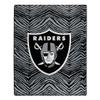 Zubaz by Northwest NFL Zubified Raschel Throw Blanket 50 X 60, Las Vegas Raiders view 1