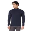 32 Degrees Men's Lightweight Baselayer Mock Top | Long Sleeve | Form Fitting | 4-Way Stretch | Thermal, Stormy Night, Small view 1