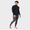 32 Degrees Men's Lightweight Baselayer Mock Top | Long Sleeve | Form Fitting | 4-Way Stretch | Thermal, Stormy Night, Small view 2