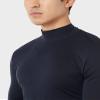 32 Degrees Men's Lightweight Baselayer Mock Top | Long Sleeve | Form Fitting | 4-Way Stretch | Thermal, Stormy Night, Small view 3