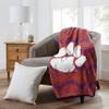 Zubaz by Northwest NCAA Zubified Raschel Throw Blanket 50 X 60, Clemson Tigers view 2