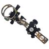 SAS Essence 019" Bow Sight with Micro Adjust Detachable Bracket with LED Sight Light for Archery Compound Bows Hunting Shooting (Camo, 7-Pin)