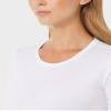 32 Degrees Women's Lightweight Baselayer Crew Top | Long Sleeve | Form Fitting | 4-Way Stretch | Thermal, White, XX-Large view 4