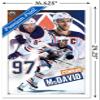 Trends International NHL Edmonton Oilers - Connor McDavid 22 Wall Poster, 14.725" x 22.375", White Framed Version view 3