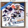 Trends International NHL Edmonton Oilers - Connor McDavid 22 Wall Poster, 14.725" x 22.375", Bronze Framed Version view 3