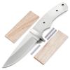 EZSMITH Drop Point Hunter - Full Tang - DIY Blade Kit w/Canarywood Scales view 1