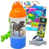 Beach Kids Jurassic World Water Bottle for Boys - Bundle with Jurassic World Rock N Sip N Snack Water Canteen, Tattoos, More | Jurassic World Reusable Sports Bottle view 1
