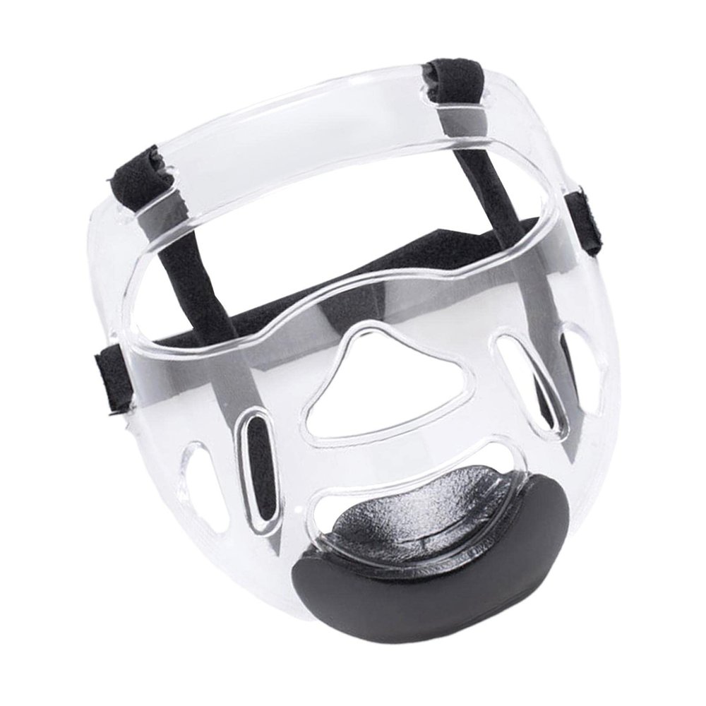 DYNWAVE Transparent Taekwondo Mask, Protective Removable Head Cover, Face Shield, Face Guard Thickening for Martial Arts, Sanda, Karate, Sparring, Boxing, Kids