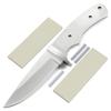 EZSMITH Drop Point Hunter - Full Tang - DIY Blade Kit w/Curly Maple Scales view 1