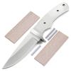 EZSMITH Drop Point Hunter - Full Tang - DIY Blade Kit w/Mahogany Scales view 1