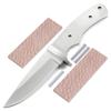 EZSMITH Drop Point Hunter - Full Tang - DIY Blade Kit w/Lacewood Scales view 1