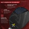 JOOLA Radius Pro Pickleball Paddle with Textured Carbon Grip Surface - Creates More Spin and Maximum Control - Largest Sweetspot - 14mm Pickleball Racket with Response Polypropylene Honeycomb Core view 4