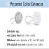 C2 Soft Elastic Shirt Collar Extenders for Mens Shirts - 5 Pack Neck Extender for Dress Shirts - Non-Metal Button Expanders for Dress Shirts - Neck Relief Tight Collars - White and Clear view 4