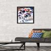 Trends International NHL Edmonton Oilers - Connor McDavid 22 Wall Poster, 14.725" x 22.375", Black Framed Version view 2