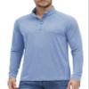 MAGCOMSEN 1/4 Zipper Pullover Men Half Zip Pullover Men Lightweight Quick Dry Long Sleeve SPF Shirt Tops Light Blue,M view 1