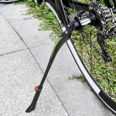 HERCHR Bike Kickstand, Carbon Fiber Mountain Road Bike Kickstand Side Stand Quick Release Adjustable Aluminium Alloy Bicycle Kickstand Bike Side Kickstand for 22-24-26-27-28 inch Road Bike BMX MTB