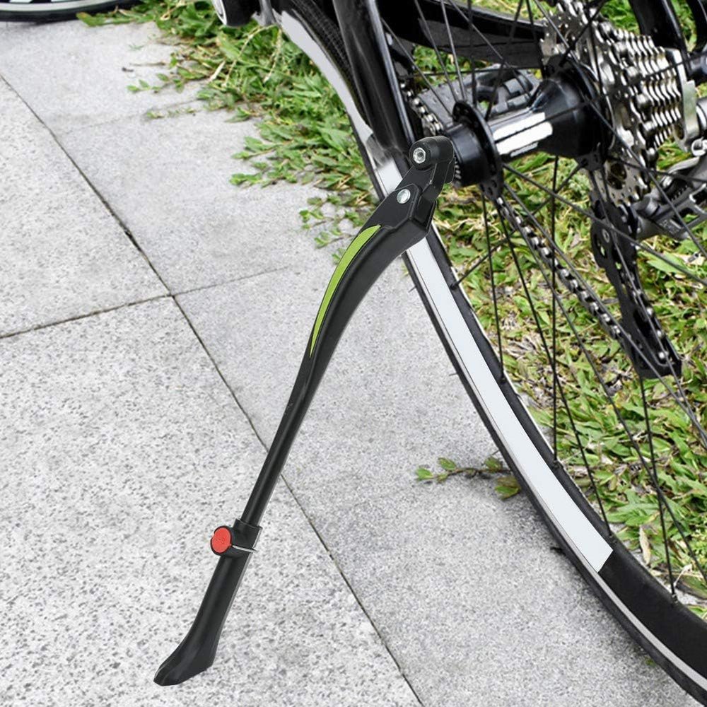HERCHR Bike Kickstand, Carbon Fiber Mountain Road Bike Kickstand Side Stand Quick Release Adjustable Aluminium Alloy Bicycle Kickstand Bike Side Kickstand for 22-24-26-27-28 inch Road Bike BMX MTB
