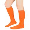 Century Star Orange Knee High Socks - Long Thin Athletic Thigh High Halloween Socks for Women view 1