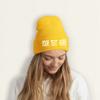 Custom Beanies in Bulk with Personalized Text Image Knitted Hat for Men Women Fashion Cap Winter Warm Gifts Yellow view 4