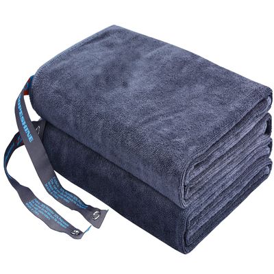HOPESHINE Gym Towels for Men 20inch X 40inch Women Sweat Large Working Out Microfiber Sports Fast Drying Absorbent Compact Camping, Hiking, Backpacking, Yoga, Travel, Exercise 2-Pack, Grey