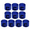 PATIKIL 11.8x2.8 Soccer Captain Armband, 10Pcs Nylon Elastic Protective Arm Badge for Youth Adult Team Adjustable Soccer Rugby Basketball Training, Blue view 1