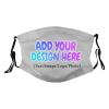Custom Face Mask Personalized with Your Name Image Text Logo Adjustable Reusable Face Mask for Gifts,One Size Grey view 1