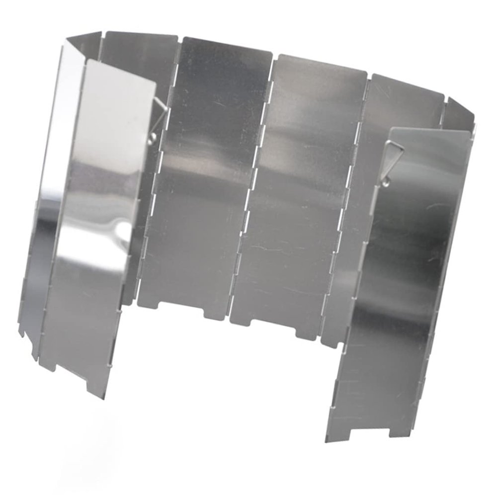 10 Plates Stove Burner Windshield Windscreen Wind Proof for Outdoor Camping