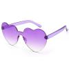 MAXJULI Heart Sunglasses for Women Baby Girl,Hot Party Neon Shades UV Protection (Purple) view 1