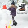 HARENCE Girls Boys Snow Boots: Comfortable Warm Fur Lined Toddler Winter Boot Hook Loop Outdoor Waterproof Slip on Boots for Kids view 3