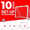 Soccer Goals for Backyard, Kids Soccer Net 4'x3' High-Strength Fast Set-Up | Football Soccer Gifts for Age 3 4 5 6 7 8 9 10 11 12 13 14 Year Old Child Teens & Youth (Weatherproof) view 3