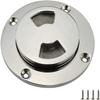 3/4inch Stainless Steel 316 Round Deck Inspection Hatch CoverHeavy Duty Marine Grade Boat Twist Screw Out Deck Inspection Plate Boat Yacht RV Accessories w/fastners (4inch) view 1