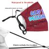 Custom Face Mask Personalized with Your Name Image Text Logo Adjustable Reusable Face Mask for Gifts,One Size Cardinal view 4