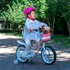 RoyalBaby Swan Girls Princess Kids Bike with Basket Mudguards, 12 14 16 18 Inch Toddler Beginners Bicycle for Age 3-10 Years, Training Wheels Options view 2