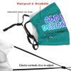 Custom Face Mask Design Breathable Mouth Masks Balaclava with Filter Reusable Face Cover for Unisex Tropical Blue view 4