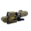 558 Green Red Dot Reflex Sight + G33 3X Magnifying Glass Combo, Optical Holographic Hybrid Sight with G33 Magnifier, Quick Release Rollover Multiplier (Tan) view 1