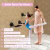 AHDFY Wall Mounted Ballet Barre for Home, Portable Suction Cup Ballet Bar, Height Adjustable, Multifunctional Stretch/Dance Bar for Workout Dance Equipment, Durable Solid Steel Support view 2