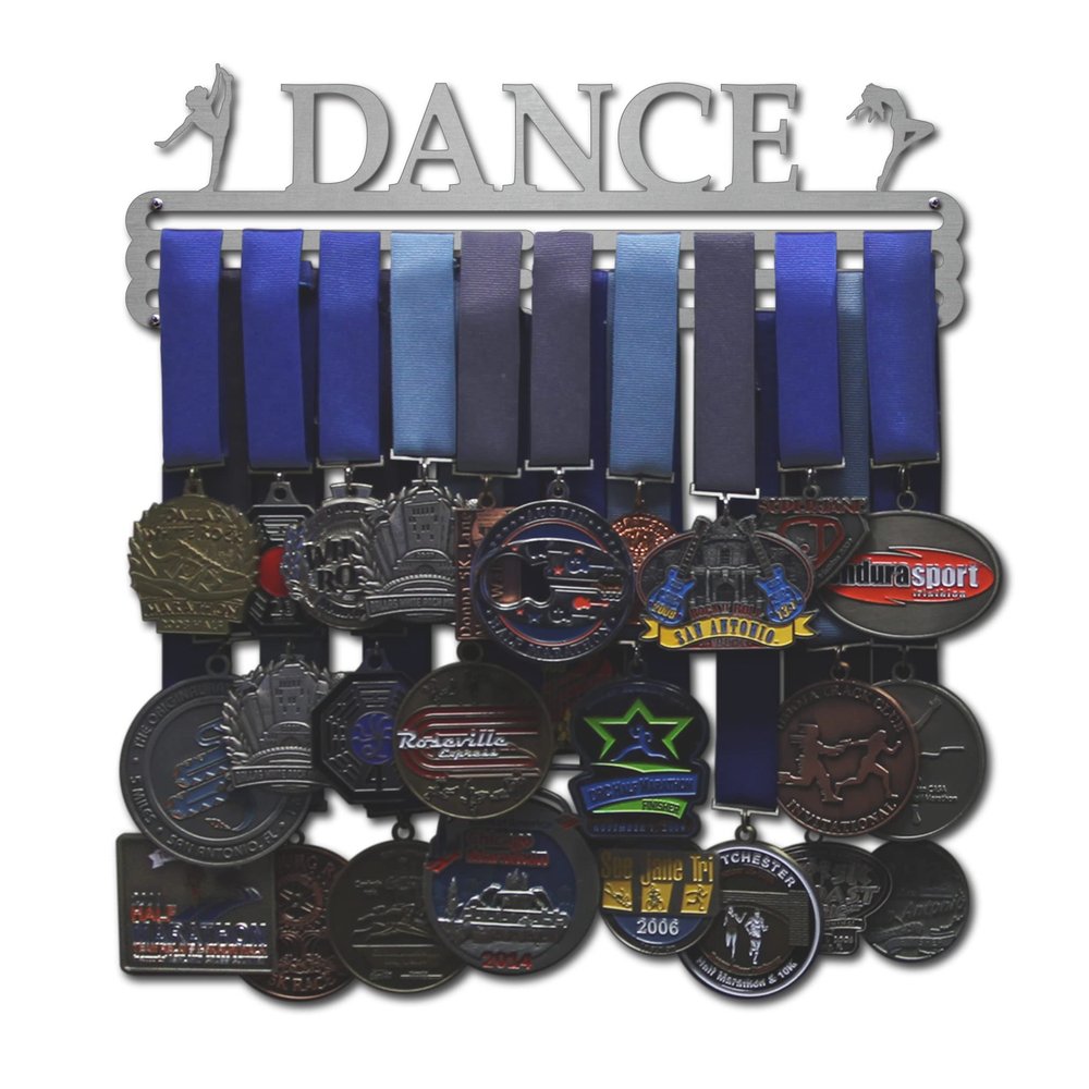 Allied Medal Hangers  Dance (Female Figures) (12 Wide with 3 Hang Bars) - Medal Hanger Holder Display Rack - Multiple Variations Offered!