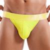 JOCKMAIL Mens Jockstrap Underwear Jock Straps Male Athletic Supporters for Men Yellow view 4