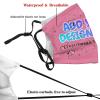 Custom Face Mask Personalized Design Breathable Masks Balaclava with Filter Reusable Face Cover for Men Women Dark Pink view 4
