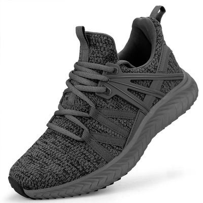Abboos Womens Running Shoes Mesh Sneakers Tennis Shoes Sports Breathable Outdoor Walking Shoes Dark Grey Size 5.5