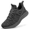 Abboos Womens Running Shoes Mesh Sneakers Tennis Shoes Sports Breathable Outdoor Walking Shoes Dark Grey Size 5.5 view 1