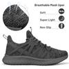 Abboos Womens Running Shoes Mesh Sneakers Tennis Shoes Sports Breathable Outdoor Walking Shoes Dark Grey Size 5.5 view 3