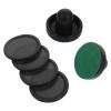 Toddmomy 1set Air Hockey Paddles Replacement Black Paddles Felt Pads Black Complete Accessory for Game Tables view 1