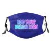 Custom Face Mask in Bulk with Logo Unisex Personalized Bandanas Mask Scarf for Sport Biking Fishing,Adult Blue view 1