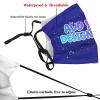 Custom Face Mask in Bulk with Logo Unisex Personalized Bandanas Mask Scarf for Sport Biking Fishing,Adult Blue view 4