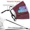 Custom Face Mask Design Your Own for Adult Personalized Logo Text Face Cover Maroon view 4