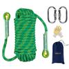 EMEKIAN Indoor Outdoor Climbing Rope, Static Rock Climbing Rope for Escape Rope, Ice Climbing Equipment, Fire Safety Rescue Rope, with Non Slip Gloves (Green, 10mm/98ft) view 1
