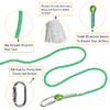 EMEKIAN Indoor Outdoor Climbing Rope, Static Rock Climbing Rope for Escape Rope, Ice Climbing Equipment, Fire Safety Rescue Rope, with Non Slip Gloves (Green, 10mm/98ft) view 2