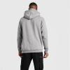 Men's Solid Color Sport Fleece Hoodie Casual Long Sleeve Fishing Sweatshirt Fall Winter Hooded Pullover with Mask (Light Grey,XX-Large) view 2